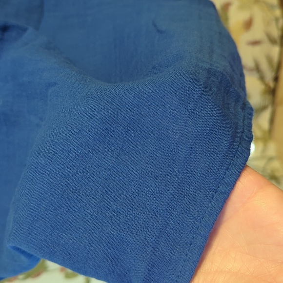 Old Navy Blue Elastic Waist Maxi Skirt 100% Cotton - Picture 5 of 5